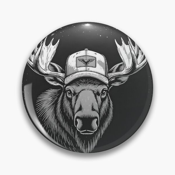 Item preview, Moose Head Trucker's Hat  designed and sold by CreepyCornerArt.