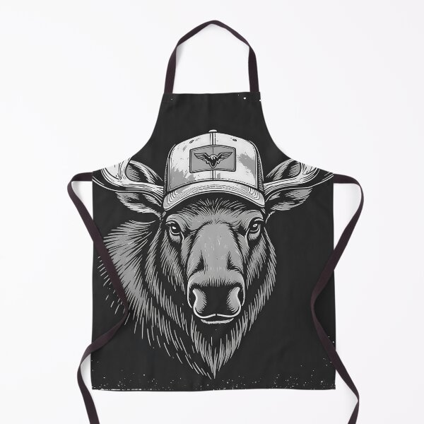 Item preview, Moose Head Trucker's Hat designed and sold by CreepyCornerArt.