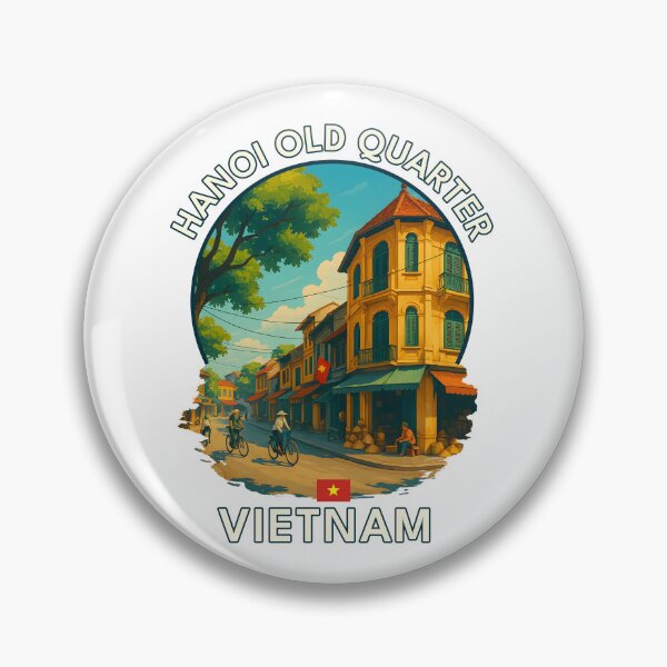 Item preview, Hanoi Old Quarter Hanoi Vietnam - Iconic Asia Landmark Travel vacation destination souvenir art  designed and sold by inkNext.