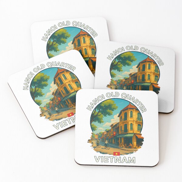 Item preview, Hanoi Old Quarter Hanoi Vietnam - Iconic Asia Landmark Travel vacation destination souvenir art  designed and sold by inkNext.
