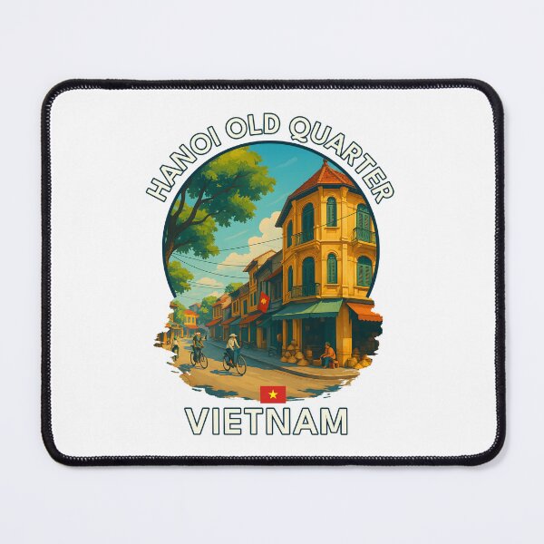 Item preview, Hanoi Old Quarter Hanoi Vietnam - Iconic Asia Landmark Travel vacation destination souvenir art designed and sold by inkNext.