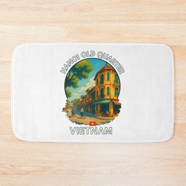 Item preview, Hanoi Old Quarter Hanoi Vietnam - Iconic Asia Landmark Travel vacation destination souvenir art  designed and sold by inkNext.