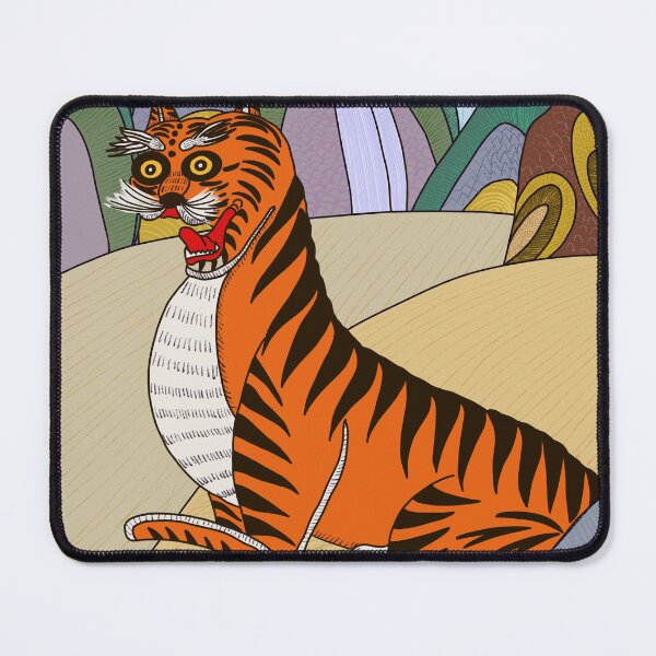 Item preview, Korean Traditional Tiger in the Mountains – Guardian of the Forest designed and sold by Yoma-iknow.