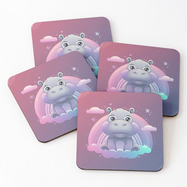 Item preview, Artistic Abstract Hippo Canvas designed and sold by NeatThingLover.