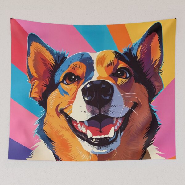 Item preview, Joyful Dog Face Art designed and sold by olenapetol.