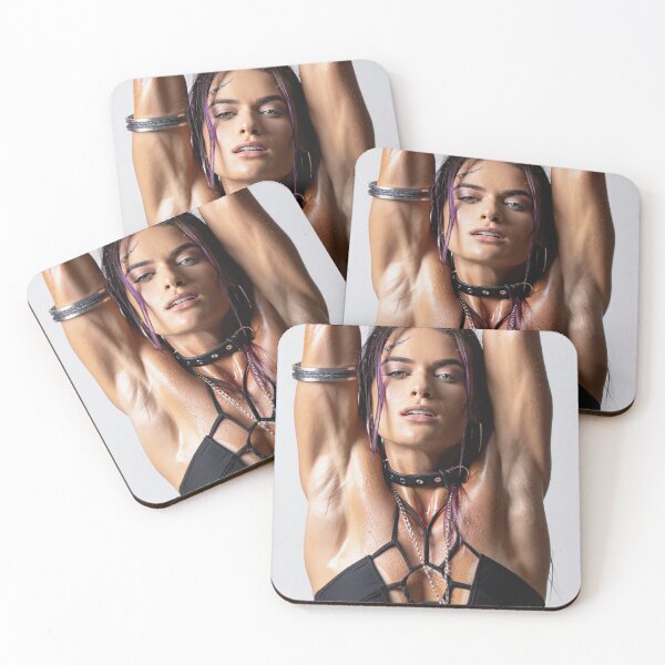 Item preview,  Beautiful sexy gym woman posing with her arms up showing her armpits sweating designed and sold by Vintage Designs +.