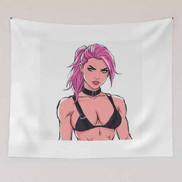 Item preview, Anime graphic novel style sketch of a woman in gym gear designed and sold by Vintage Designs +.