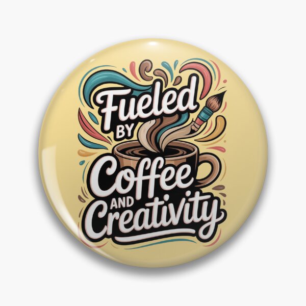 Item preview, Fueled by Coffee and Creativity – Artistic Coffee Lover Design designed and sold by Timeless Design.