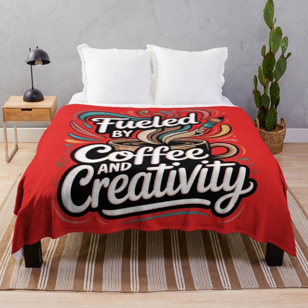 Item preview, Fueled by Coffee and Creativity – Artistic Coffee Lover Design designed and sold by Timeless Design.