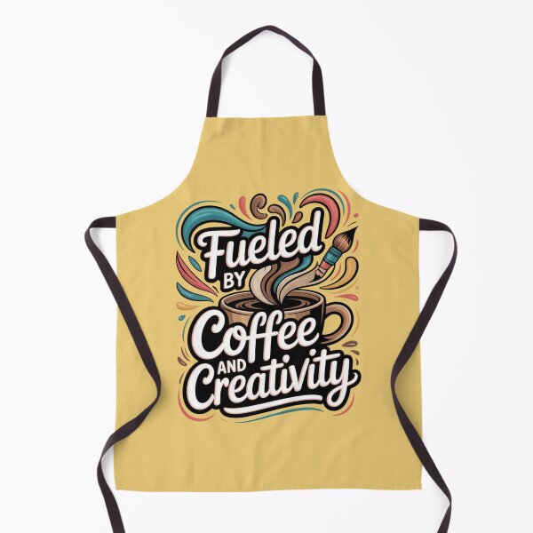 Item preview, Fueled by Coffee and Creativity – Artistic Coffee Lover Design designed and sold by Timeless Design.
