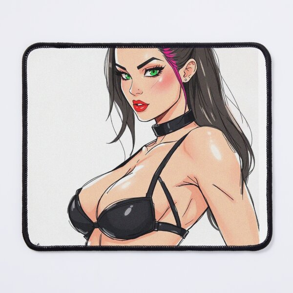 Item preview, Anime graphic novel style sketch of a woman in gym gear designed and sold by Vintage Designs +.