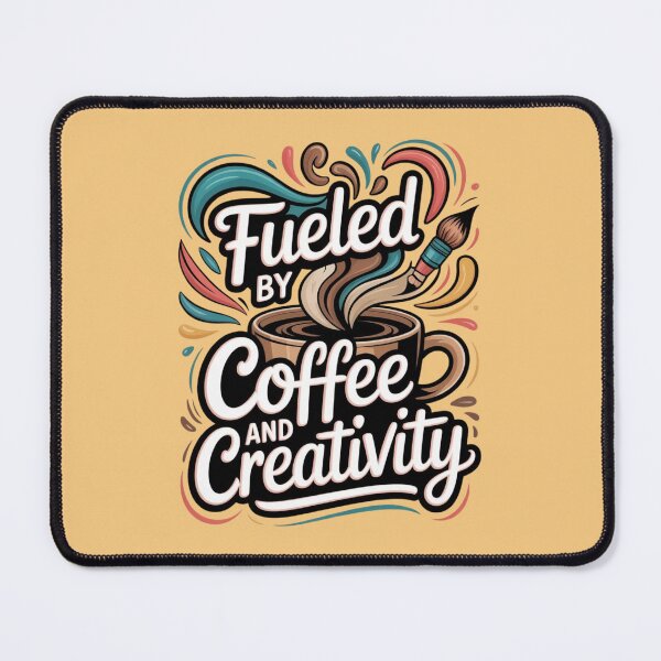 Item preview, Fueled by Coffee and Creativity – Artistic Coffee Lover Design designed and sold by Timeless Design.