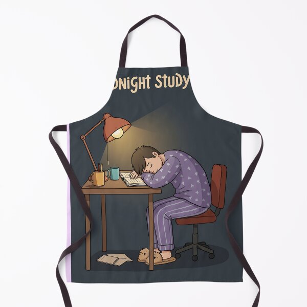 Item preview, Sleepy Student in Pajamas at Study Desk designed and sold by Itsheartshop.