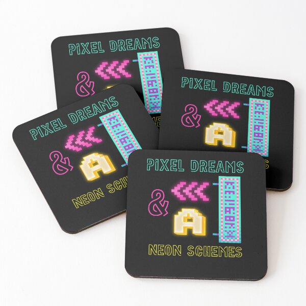 Item preview, Pixel Dreams & Neon Schemes – Retro Gaming Neon Design designed and sold by Gravly.
