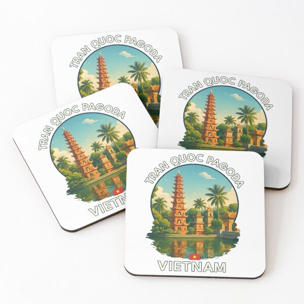 Item preview, Tran Quoc Pagoda Hanoi Vietnam - Iconic Asia Landmark Travel vacation destination souvenir art  designed and sold by inkNext.