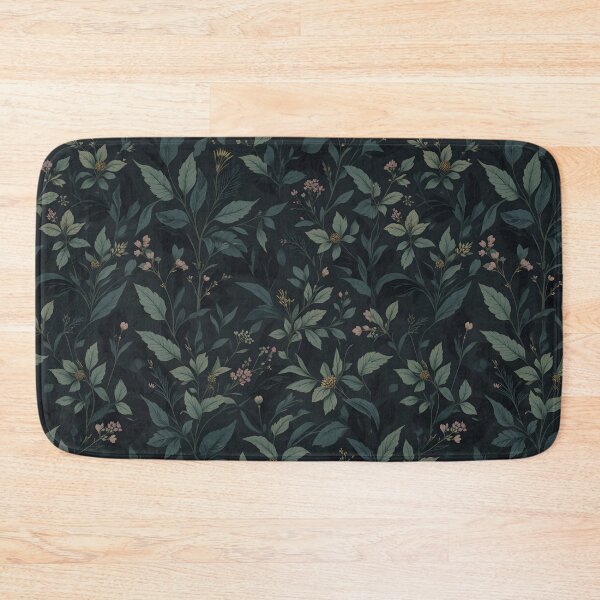 Item preview, Elegant Dark Floral Pattern Throw Pillow designed and sold by FestivityFinds.