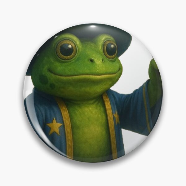 Item preview, Wizard Frog with Hammer – Fantasy Meme Art designed and sold by Marvvinekk.