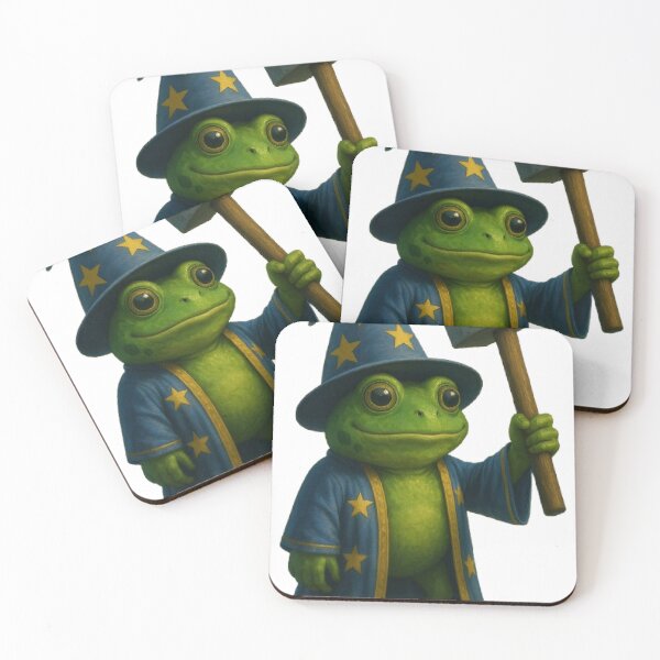 Item preview, Wizard Frog with Hammer – Fantasy Meme Art designed and sold by Marvvinekk.