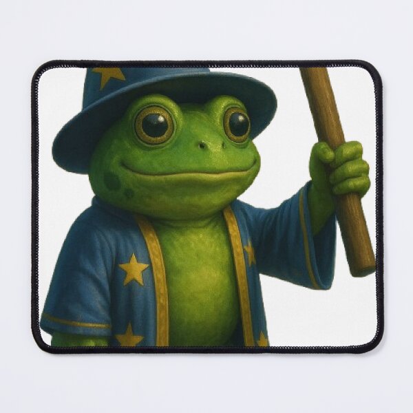 Item preview, Wizard Frog with Hammer – Fantasy Meme Art designed and sold by Marvvinekk.
