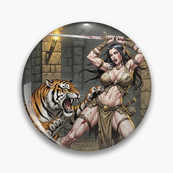 Item preview, Tigress of the Dungeon | RPG OSR | Oldschool RPG designed and sold by VintageBazaar.
