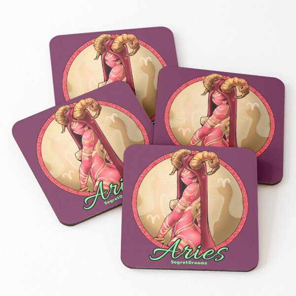 Item preview, Aries Goddess with Golden Horns and Mystical Markings - Zodiac and Astrology Fantasy Art designed and sold by SegretDreams.