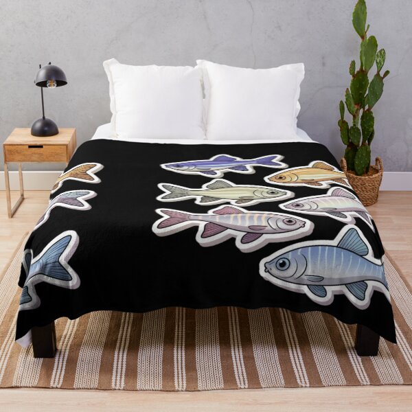 Item preview, Funny colorful Zebrafish - sea fish designed and sold by DamioPolArt.