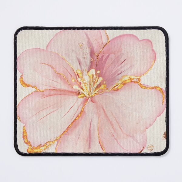 Item preview, Alcohol Ink Flower Art with Faux Glitter – Elegant Floral Painting in Sparkling Style designed and sold by Pragatee.