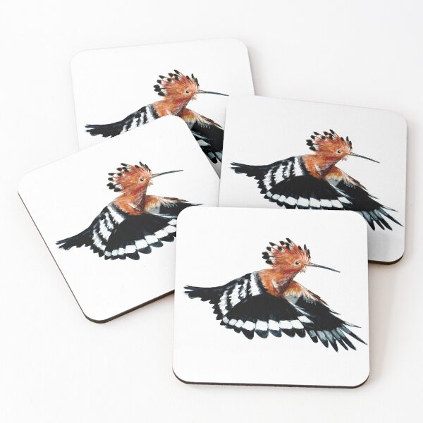 Item preview, Hoopoe watercolour bird painting designed and sold by LuccheseArt.