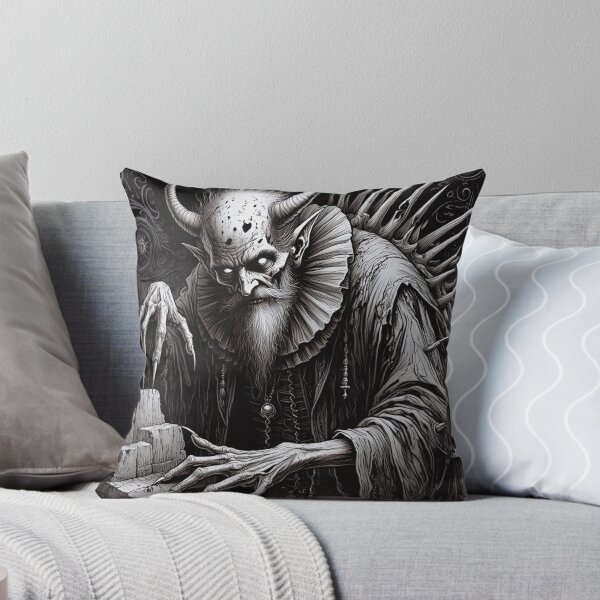 Item preview,  blood soaked horrific Evil Demon lord of the seven levels staring at you designed and sold by Vintage Designs +.