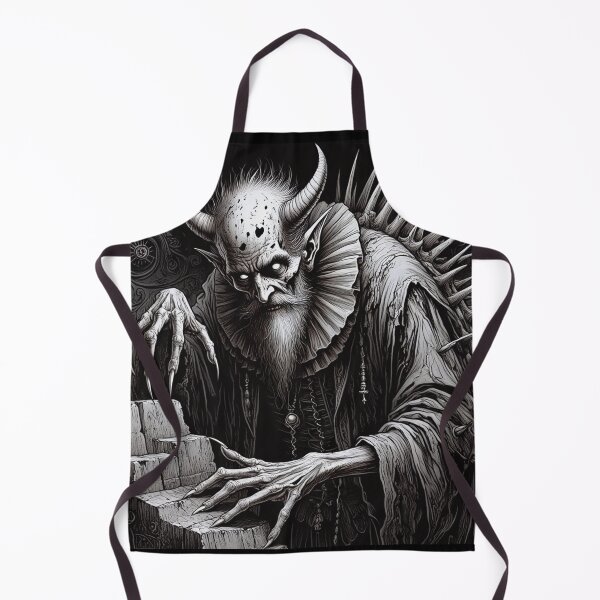 Item preview,  blood soaked horrific Evil Demon lord of the seven levels staring at you designed and sold by Vintage Designs +.