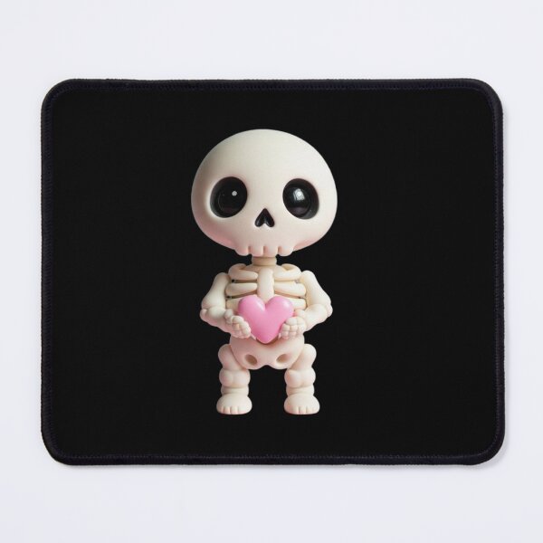 Item preview, Adorable Skeleton Holding a Pink Heart designed and sold by jennyrose88.