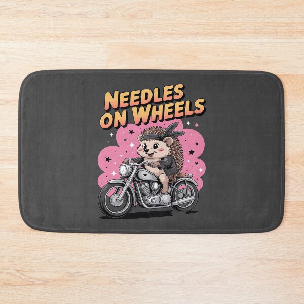 Item preview, Needles on wheels - Hedgehog motorbike - Road hog - I love hog - Hedgehog biker - Hedgehog Rebel - Hedgehog Punk - Hedgehog rock designed and sold by JansenGS.