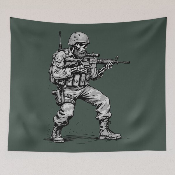 Item preview, Army Skeleton Soldier  designed and sold by CreepyCornerArt.