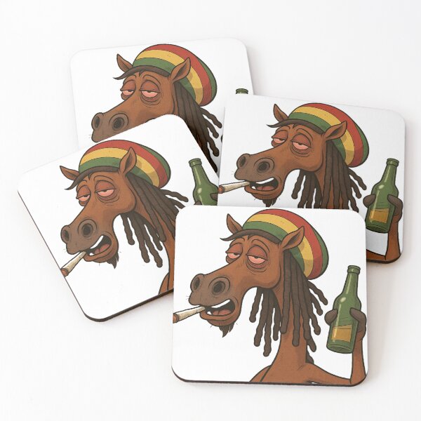 Item preview, Rasta Horse – Reggae Stoner Cartoon designed and sold by Marvvinekk.