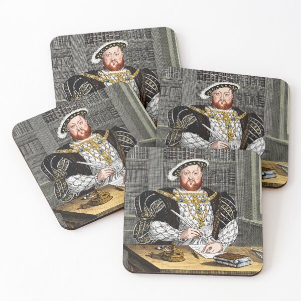 Item preview, Henry VIII King of England  vintage etching style portrait art designed and sold by Vintage Designs +.