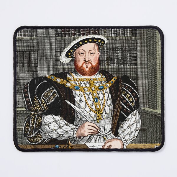 Item preview, Henry VIII King of England vintage etching style portrait art designed and sold by Vintage Designs +.