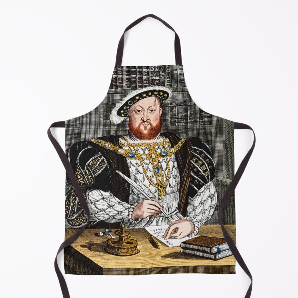 Item preview, Henry VIII King of England  vintage etching style portrait art designed and sold by Vintage Designs +.