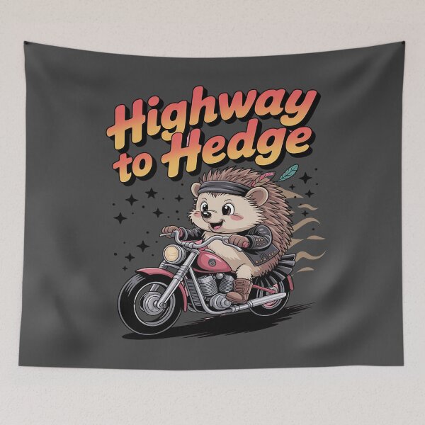 Item preview, Highway to hedge - Hedgehog motorbike - Road hog - I love hog - Hedgehog biker - Hedgehog Rebel - Hedgehog Punk - Hedgehog rock designed and sold by JansenGS.