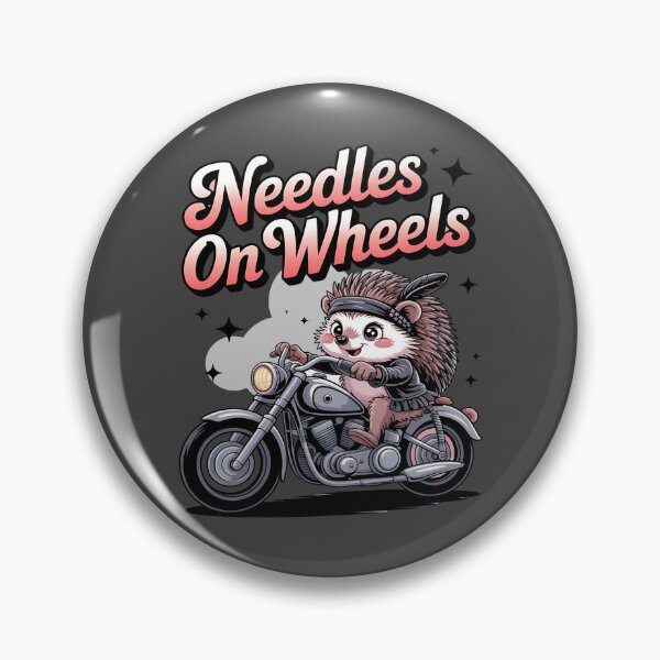 Item preview, Needles on wheels - Hedgehog motorbike - Road hog - I love hog - Hedgehog biker - Hedgehog Rebel - Hedgehog Punk - Hedgehog rock designed and sold by JansenGS.