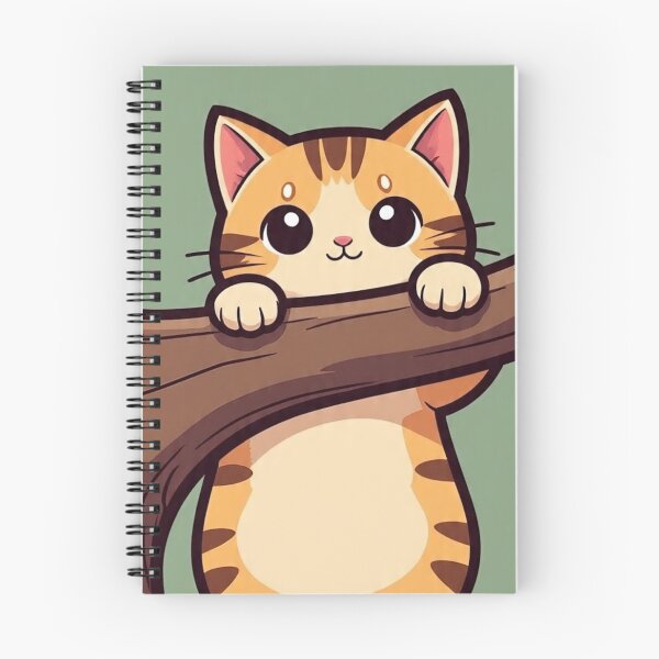 Aperçu de l'œuvre Accroche-toi, chat | Encouragement mignon, style rétro créée et vendue par Esterlane.