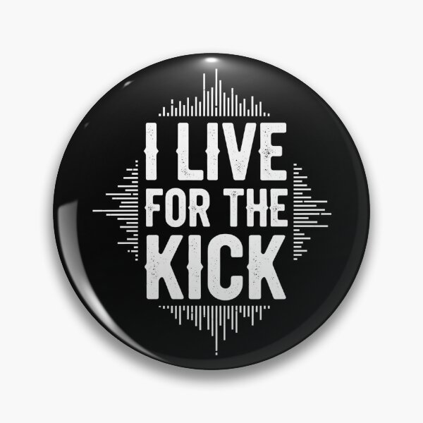 Item preview, I Live for the Kick - Hardstyle Rave Techno Design designed and sold by SPAZE-Typo.
