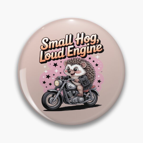 Item preview, Small hog, loud engine - Hedgehog motorbike - Road hog - I love hog - Hedgehog biker - Hedgehog Rebel - Hedgehog Punk - Hedgehog rock designed and sold by JansenGS.