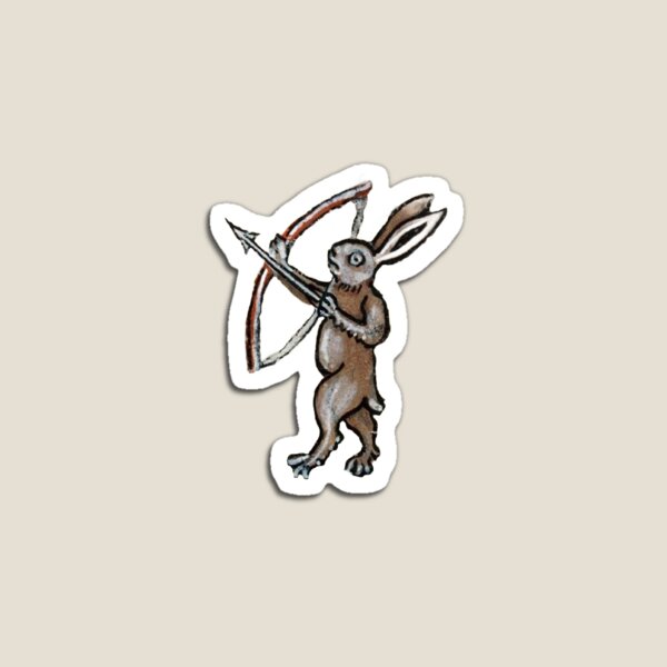 Item preview, Funny Medieval Marginalia Rabbit – Weird Medieval Art designed and sold by marginalmarginalia.