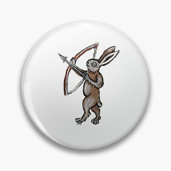 Item preview, Funny Medieval Marginalia Rabbit – Weird Medieval Art designed and sold by marginalmarginalia.