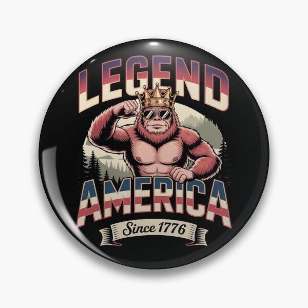 Item preview, Patriotic Bigfoot King – Legend America Since 1776 Design designed and sold by teevoxx.