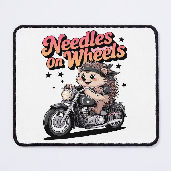 Item preview, Needles on wheels - Hedgehog motorbike - Road hog - I love hog - Hedgehog biker - Hedgehog Rebel - Hedgehog Punk - Hedgehog rock designed and sold by JansenGS.