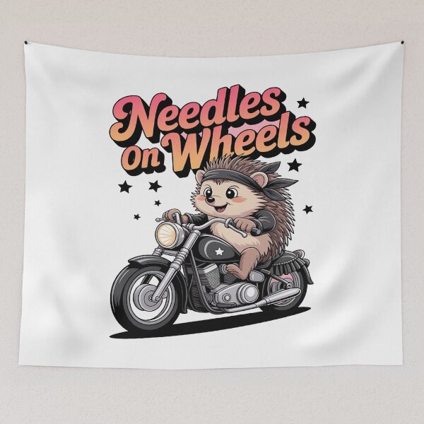 Item preview, Needles on wheels - Hedgehog motorbike - Road hog - I love hog - Hedgehog biker - Hedgehog Rebel - Hedgehog Punk - Hedgehog rock designed and sold by JansenGS.