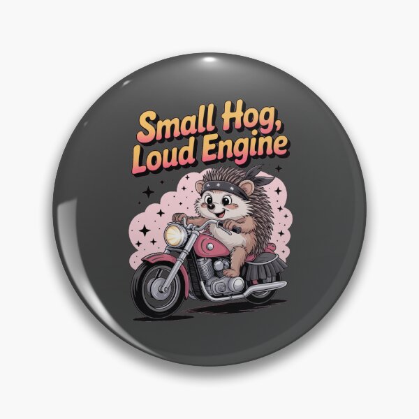 Item preview, Small hog, loud engine - Hedgehog motorbike - Road hog - I love hog - Hedgehog biker - Hedgehog Rebel - Hedgehog Punk - Hedgehog rock designed and sold by JansenGS.