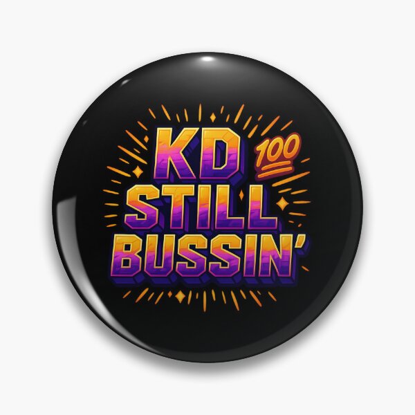 Item preview, KD Still Bussin’ – Funny FPS Gamer T-Shirt Neon Style designed and sold by Closeddog.
