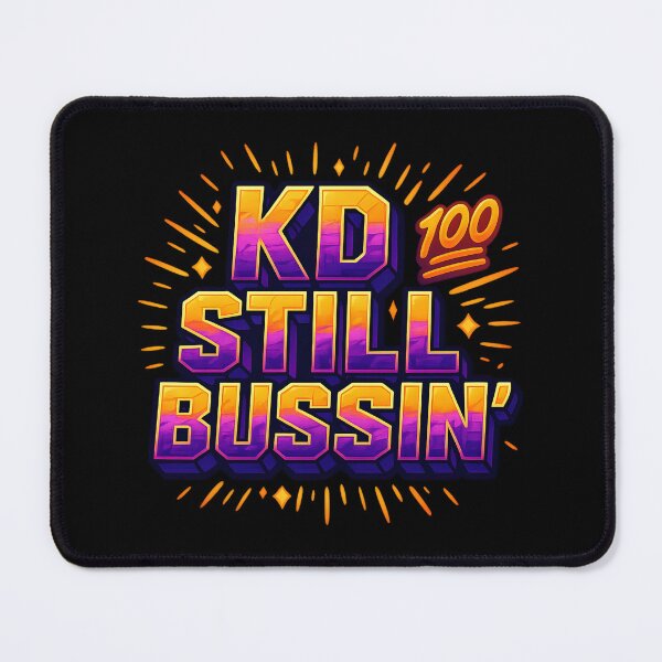 Item preview, KD Still Bussin’ – Funny FPS Gamer T-Shirt Neon Style designed and sold by Closeddog.